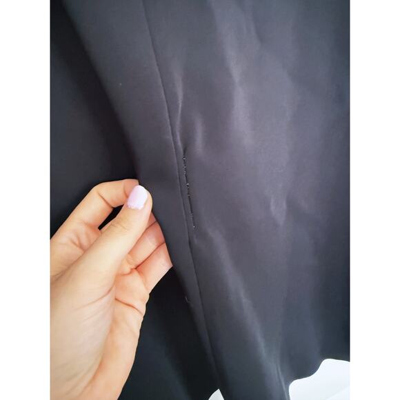 El. Story by Italy Black Stingray Blouse Large Flare Sleeve Relaxed Minimalist - Picture 8 of 8